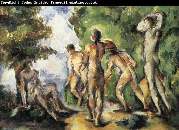 Paul Cezanne Cinq Baigneurs